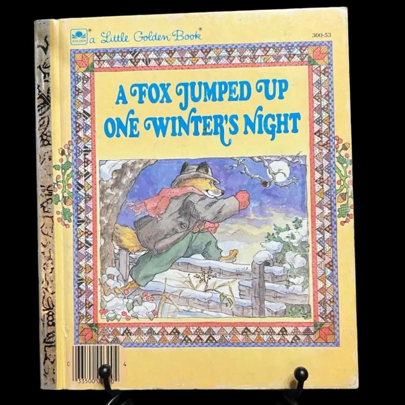 MARKDOWN! Little Golden Book A Fox Jumped Up One Winter's Night 1985 By Nina Barbaresi