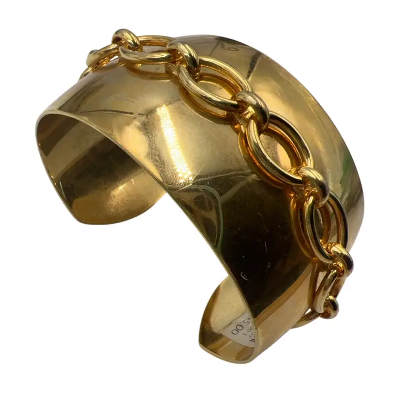 Vintage Banana Republic Chain Cuff Bracelet 2.5”