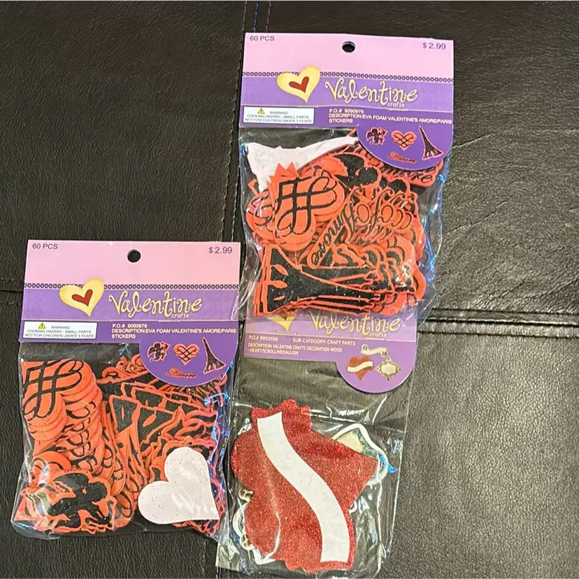 2012 Hobby Lobby Valentines Sticker Craft Lot