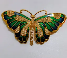 Vintage KJL Butterfly Brooch