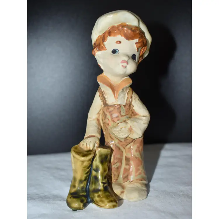 Vintage Lefton Boy And Girl Figurines #8001