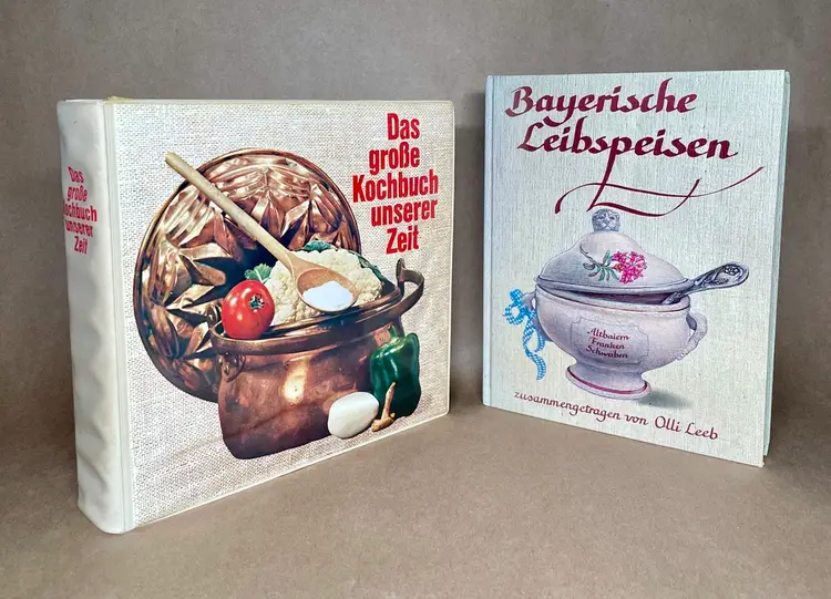 Das Grobe Kochbuch Unserer Zeit 1966 Bayerische Leibspeisen 1982 HC German Cook