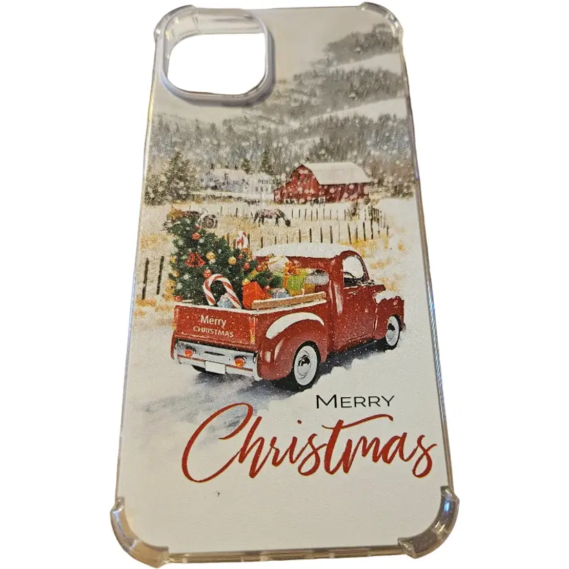 Festive Christmas iPhone 11 Case with Red Truck Design