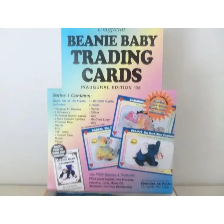 VINTAGE 1998 BEANIE BABY TRADING CARDS ~ 3 SEALED PACKS