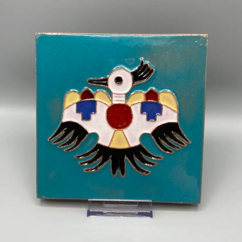 Vintage Eagle Tile Desert House Crafts Southwest Design 6x6” - 1950s