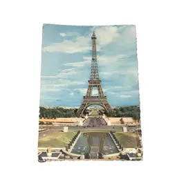 1950s French Photo Postcard Of The Eiffel Tower