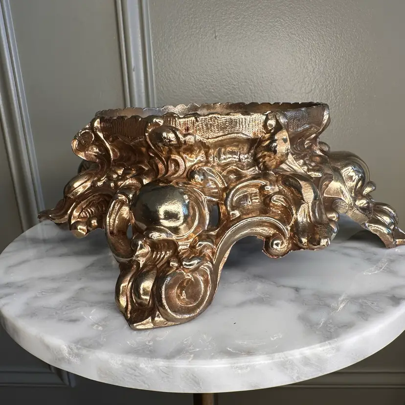 🔔Rococo-style Punch Bowl Stand - Base Only Use For Planters Or Serving Vessels