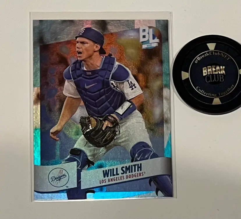 Will Smith Rare Blue Foil Los Angeles Dodgers