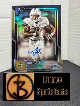 JADEN NIXON 2025 Bowman Chrome U Black /10 Auto #BCA-JN UCF Knights A1345