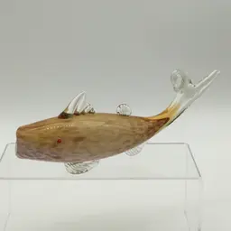 26 Navy Bor Czech Art Glass Fish