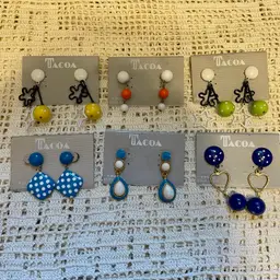 Vintage Eighties Tacoa Deadstock Earring Lot