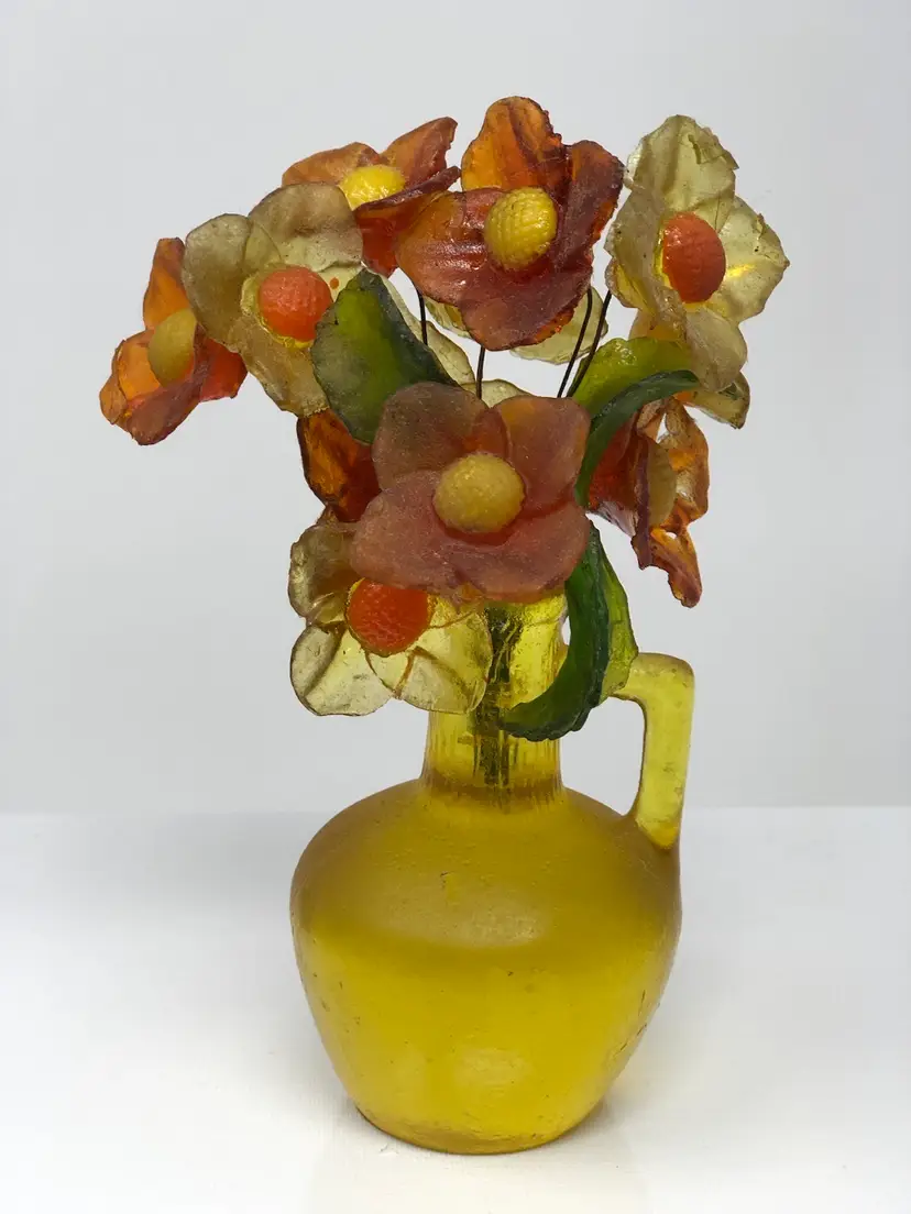Lucite Flower Arrangement in a Jug
