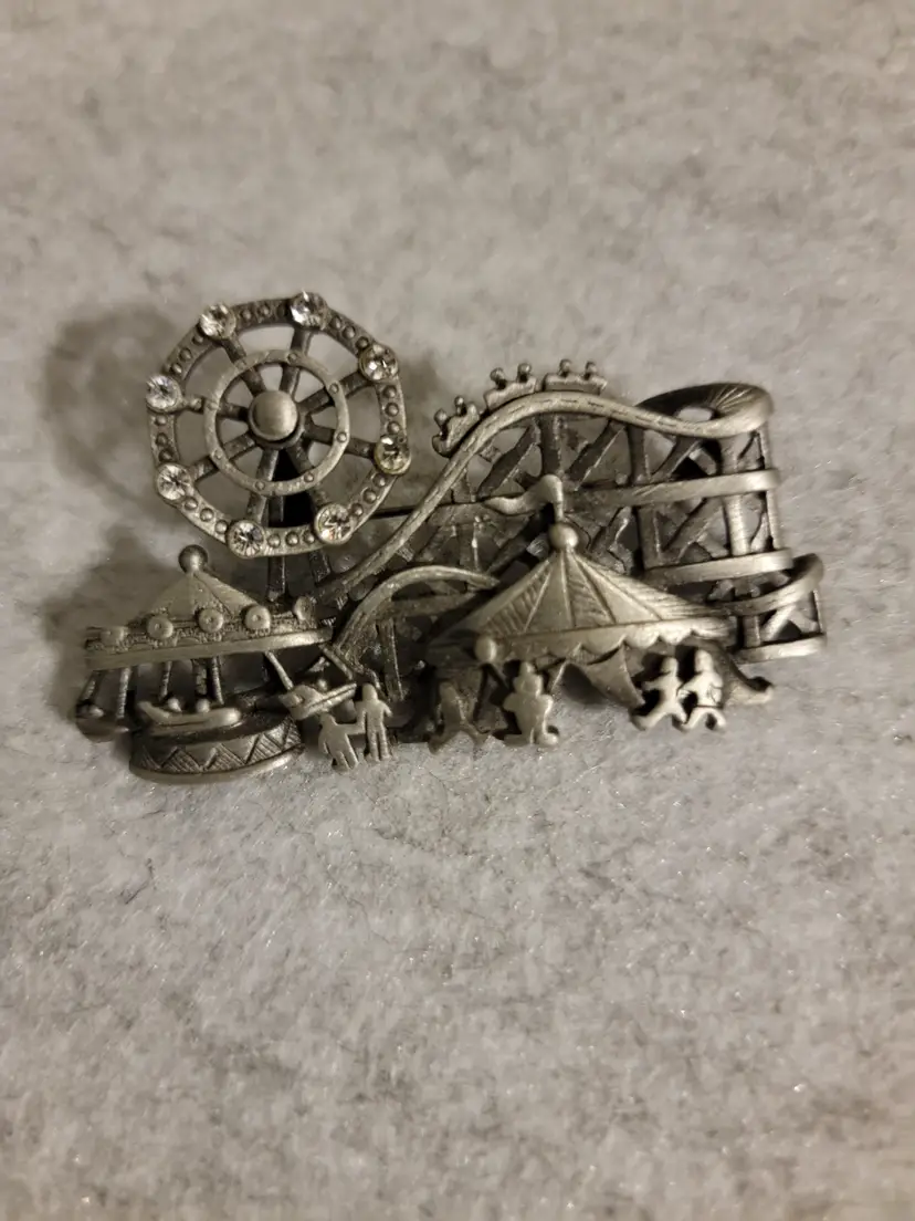 AJC articulated circus brooch