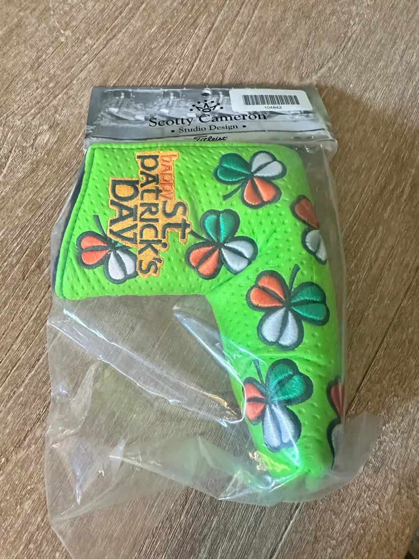 Scotty Cameron Studio Design St. Patrick’s Day Putter Headcover – Limited - NEW