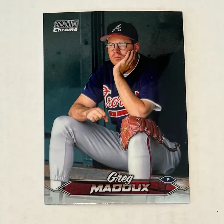 Greg Maddux Stadium Club Chrome Atlanta Braves