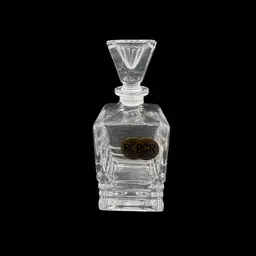 Vintage ROYAL ROCK CRYSTAL RCR ITALIAN Cut Lead PERFUME BOTTLE, Empty