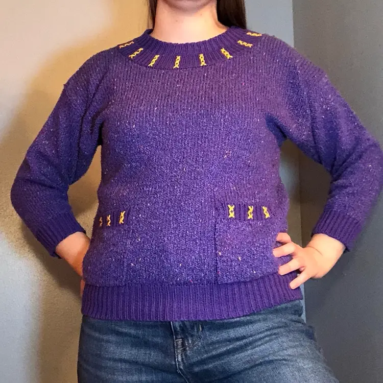 80’s purple sweater by Sterling Harris Women’s size large