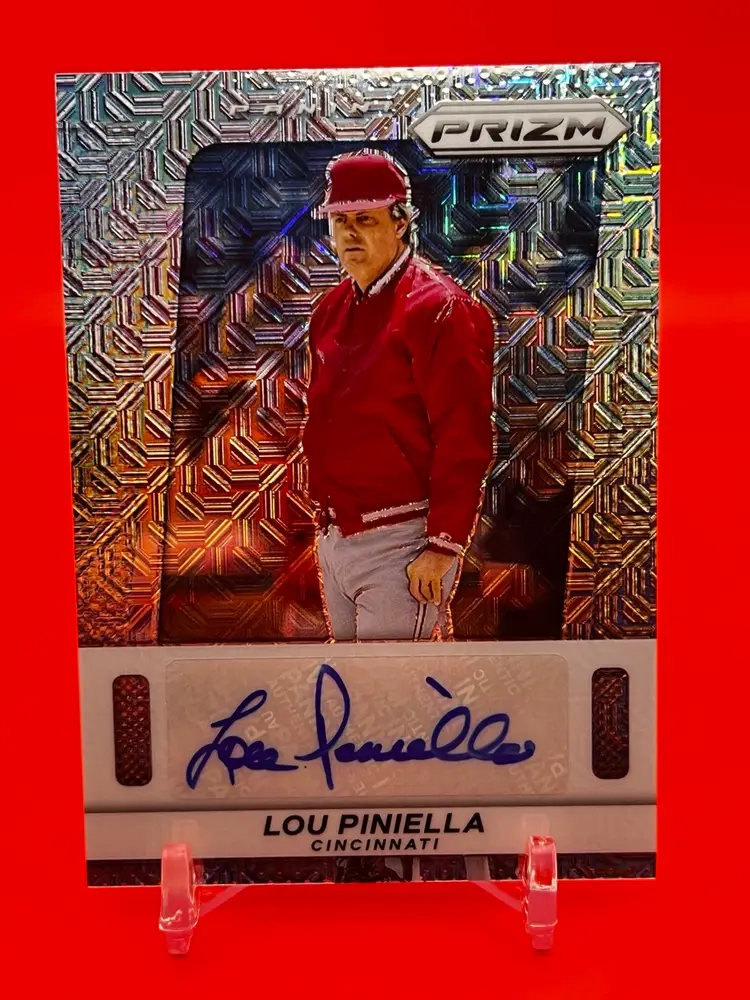 2024 Panini Prizm Lou Piniella Auto Cincinnati Reds