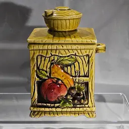 Vintage MCM Lefton 'Orchard Harvest' Sugar/Tea Canister
