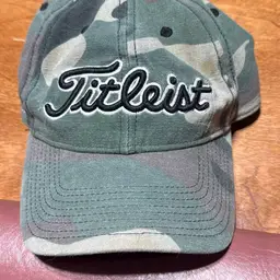 Titleist Blue Camo (FOLDS OF HONOR) Strap Back Adjustable Hat. LIMITED EDITION (show some wear, But Is In Good Shape.
