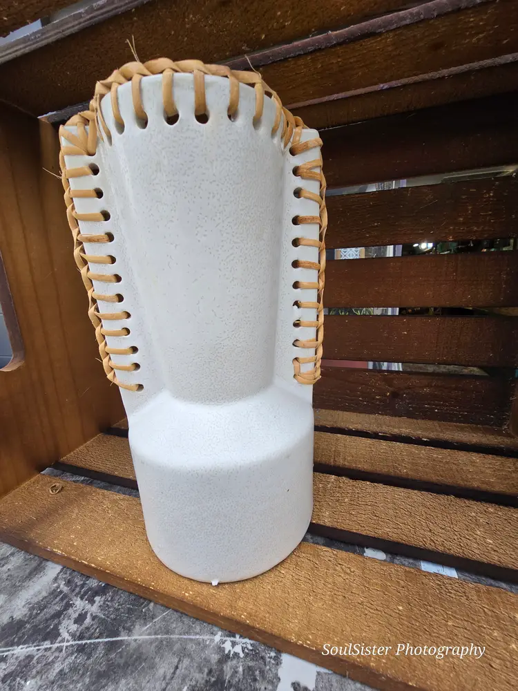 Vase Ceramic Vase Creative Twine Ceramic,  Utensils, Living Room Decoration, Flower Vase