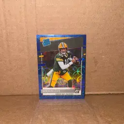 2020 Panini Donruss Optic Football Jordan Love Rated Rookie Blue Scope RC