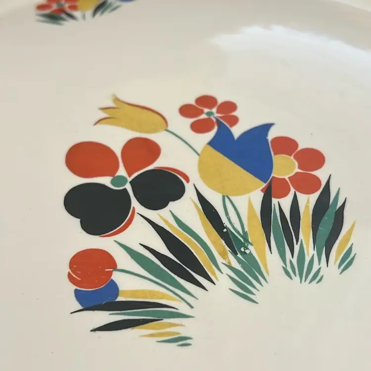 vintage Universal Potteries Cambridge platter 12” Cake Plate /platter