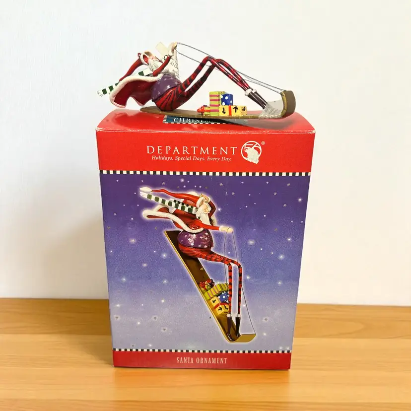Department 56 Santa On A Sled Ornament