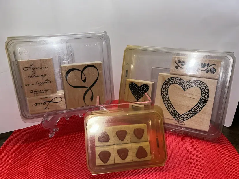 Three Sets of Vintage Stampin’ Up Valentines Stamps