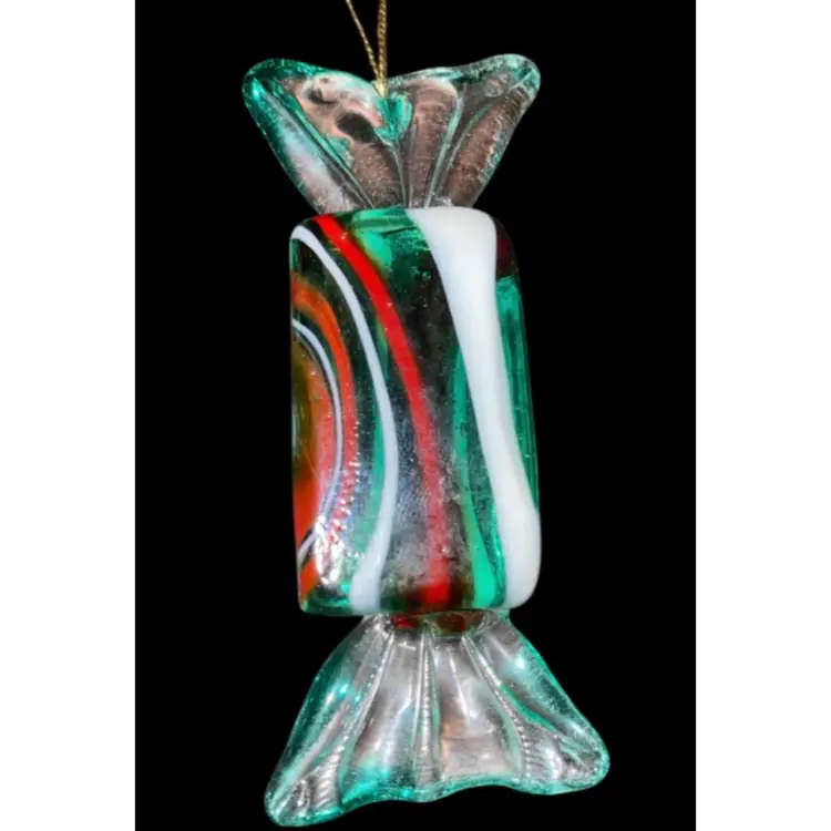 #06- Just In XL 1980/90s Art Glass Hand Blown Candy 3.25" X 1"