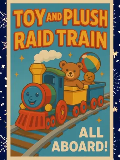 Toy & Plush Raid Train with Running For The King