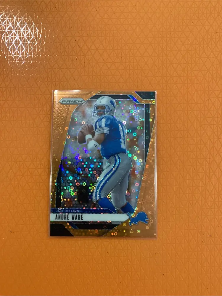 Andre Ware 2024 Panini Prizm Football #98 Orange Disco Prizm Detroit Lions