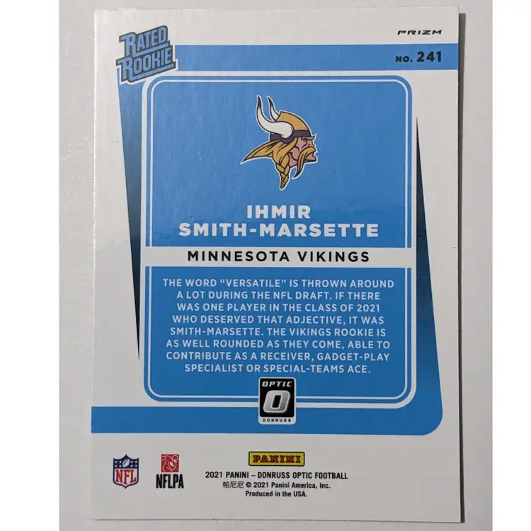2021 Panini Optic Ihmir Smith-Marsette Rated Rookie 