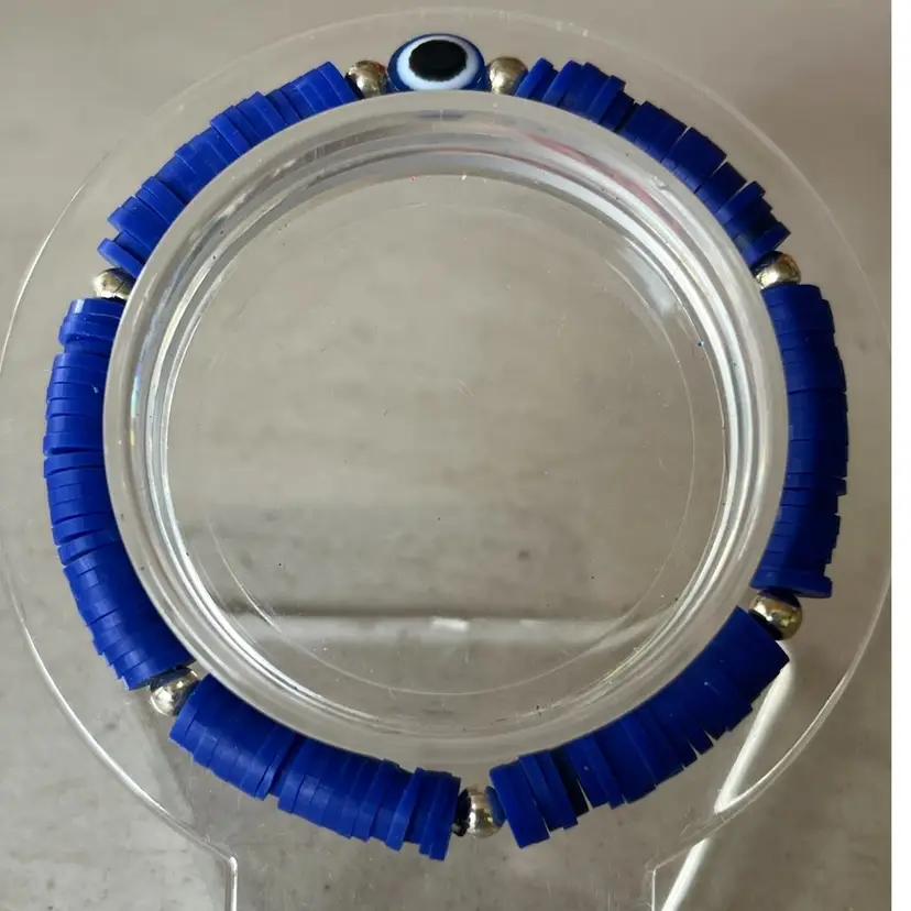 Dark Blue Evil Eye Bracelet