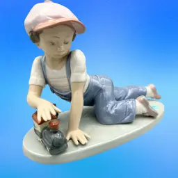 Lladro 7619 All Aboard In Original Box Collectors Society 1992