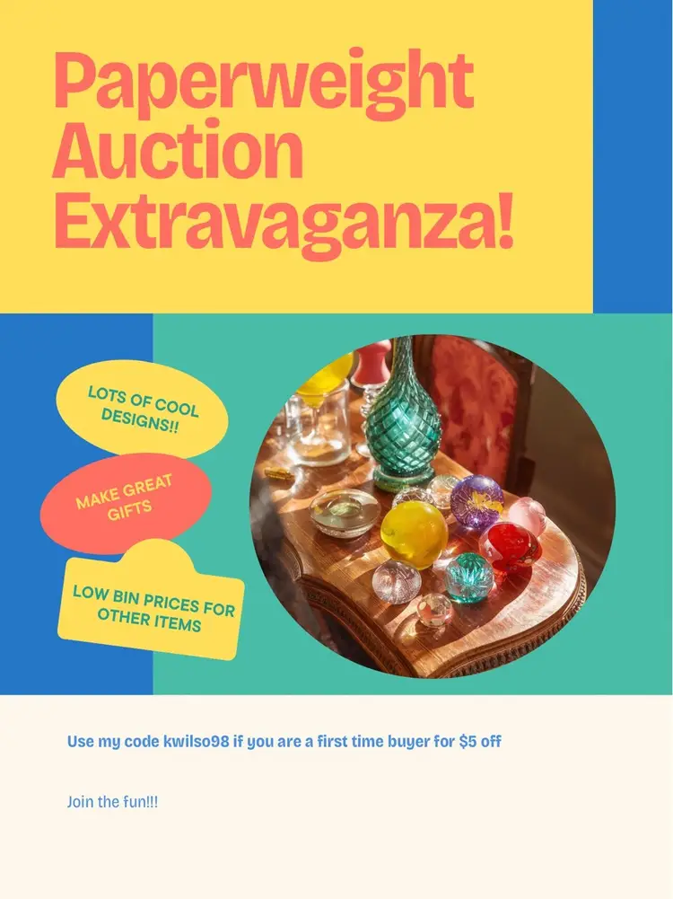 All Paperweights!! Great Gifts For Everyone!  Low BIN prices!