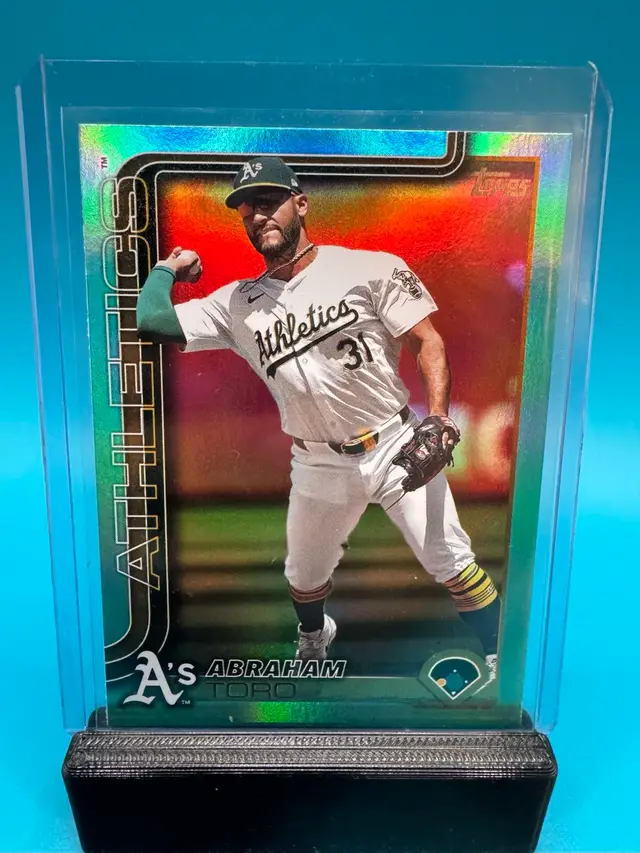 Abraham Toro Topps Aqua Rainbow Foil Boston Red Sox