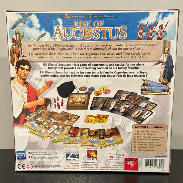Rise Of Augustus Board Game, 2nd Edition