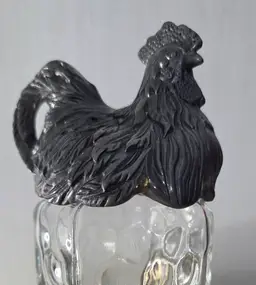 Arthur Court Dimple Glass Rooster Shaker