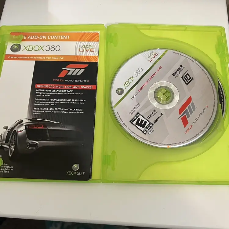 Forza Motorsport 3 Microsoft Xbox 360 Game 2009 2 Discs Manual Tested Complete!