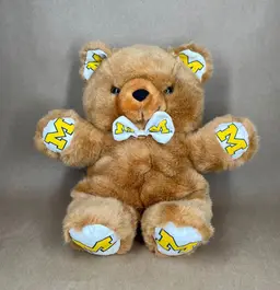 University of Michigan Wolverines Pillow Pal Basketball Plush Teddy Bear Animal