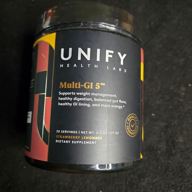 Unify Health Labs Multi-GI 5, a dietary supplement.