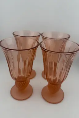 Fostoria Captiva Footed Seashell Glasses