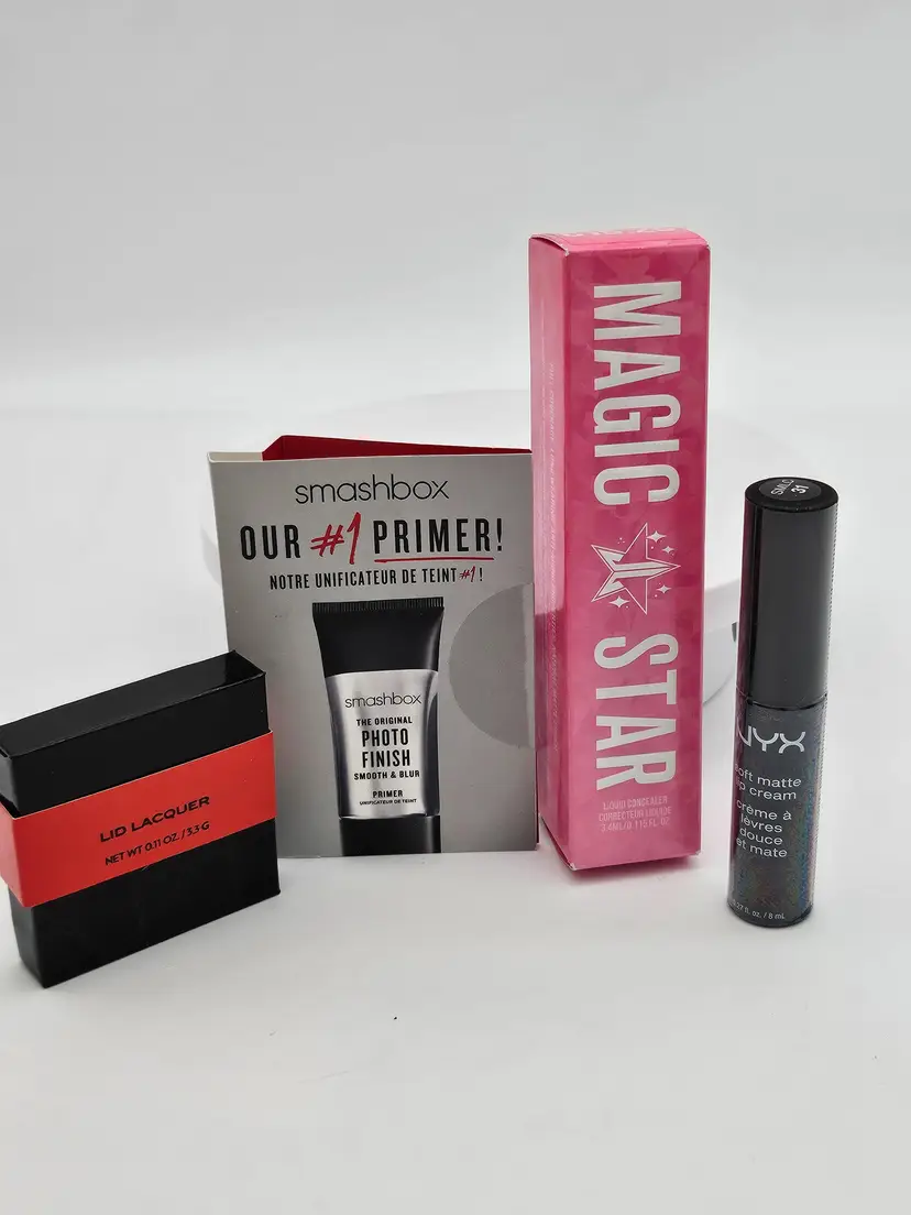 4 Piece Make Up Bundle Jeffree Star Surratt Smashbox NYX Concealer Eye Shadow...