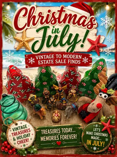 Christmas in JULY Vintage Christmas Collectibles And Much More W/Timeless Treasures by Gina