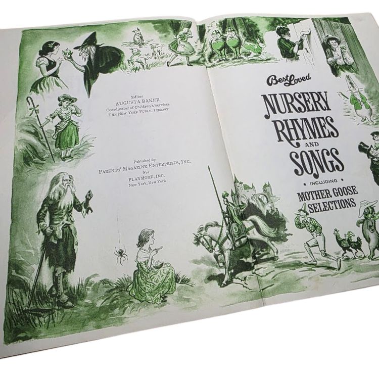 Best Loved Nursery Rhymes & Songs Including Mother Goose Selections Hardcover Book