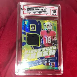 MARVIN HARRISON 2024 OPTIC  PRIZM  PATCH CG 10 Rookie
