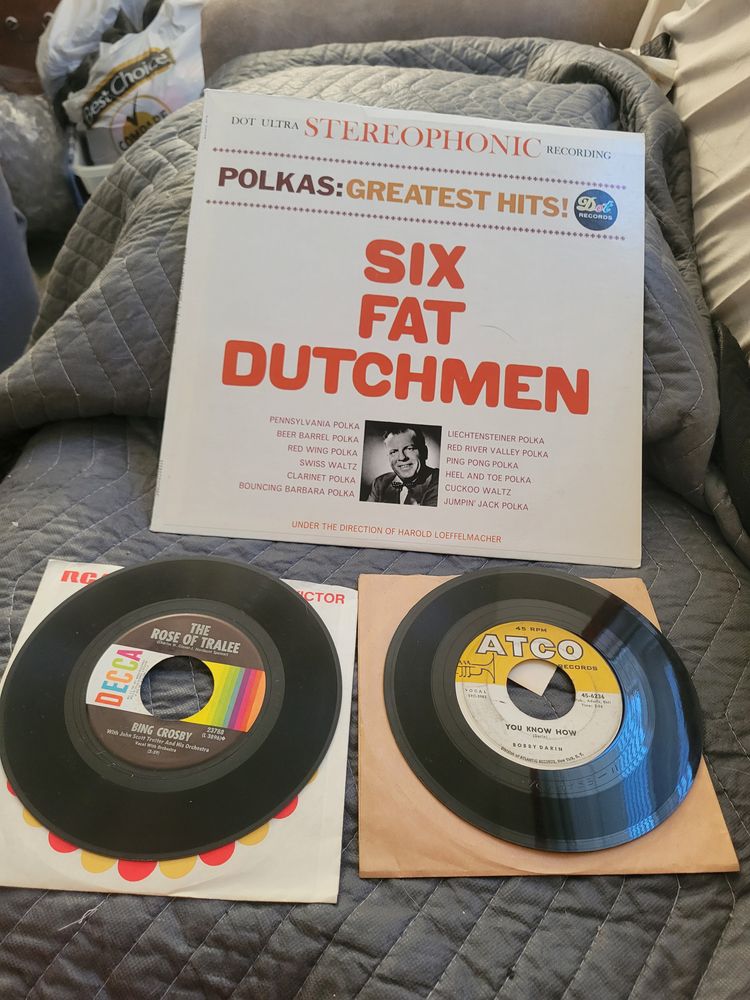 Six fat dutchmen, bing crosby and bobby darin records