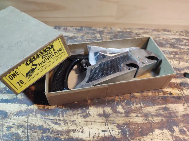Sargent #79 Filletster & Rabbet Plane (New in Original Box) It's in the book