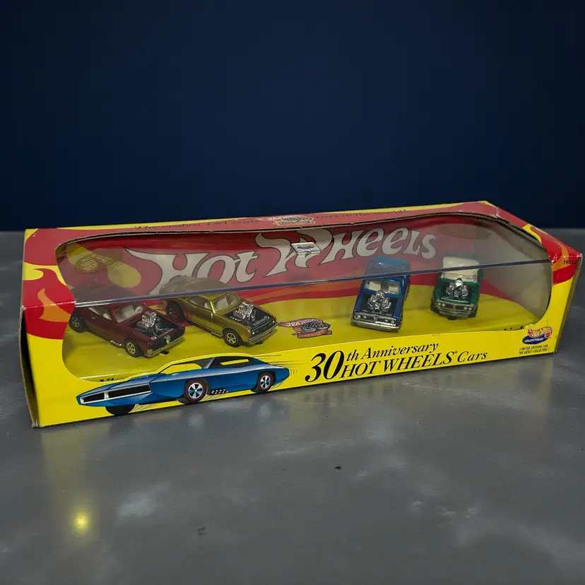 1998 Hot Wheels 30th Anniversary Redlines 4 Car Set Limited Edition